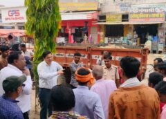 लोरमी में मनियारी पुल से शुभ पेट्रोल पंप तक की गई अतिक्रमण हटाने की कार्रवाई